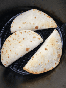 air fried min tacos in an air fryer