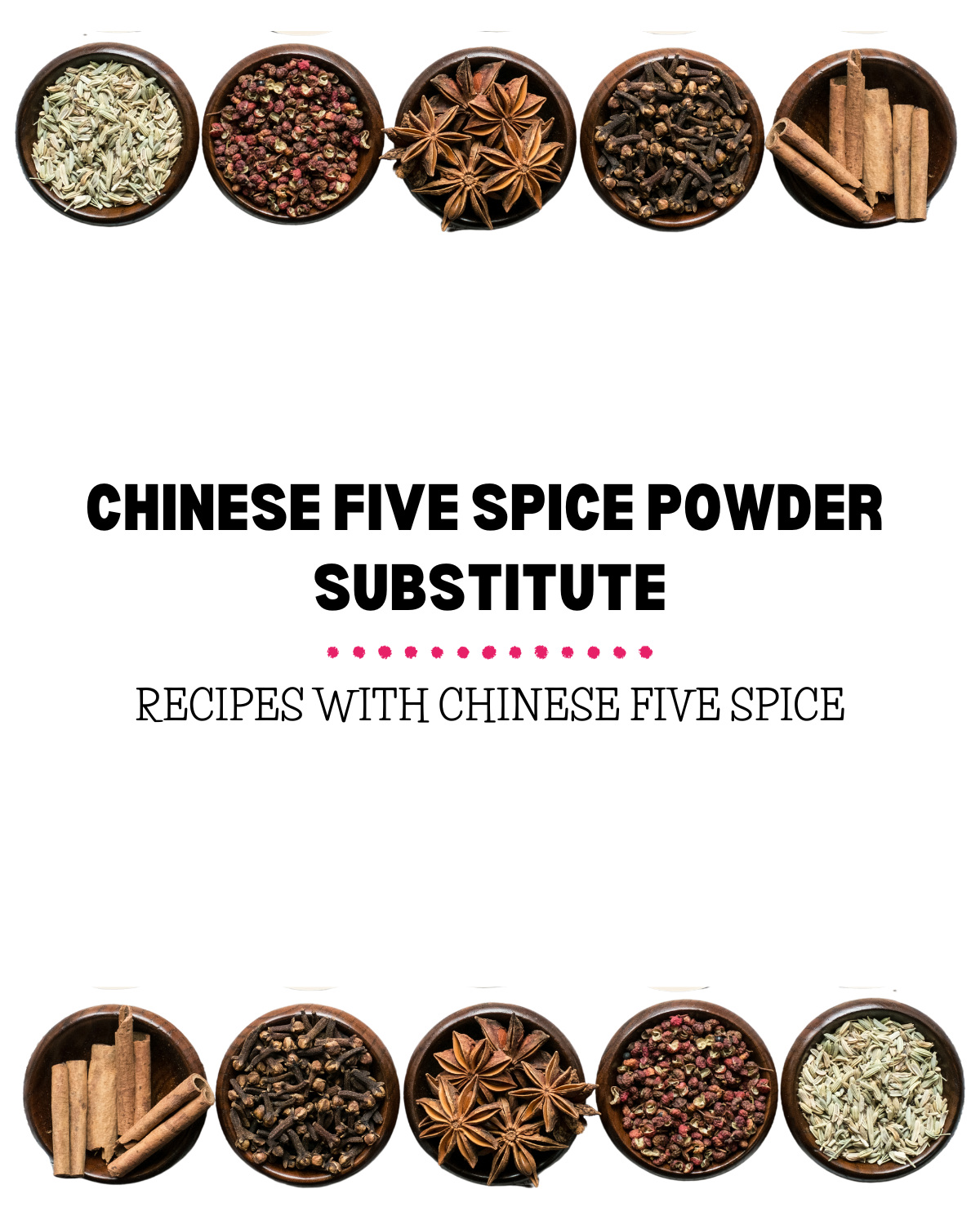 Chinese five spice powder substitute : recipes with 5 spice