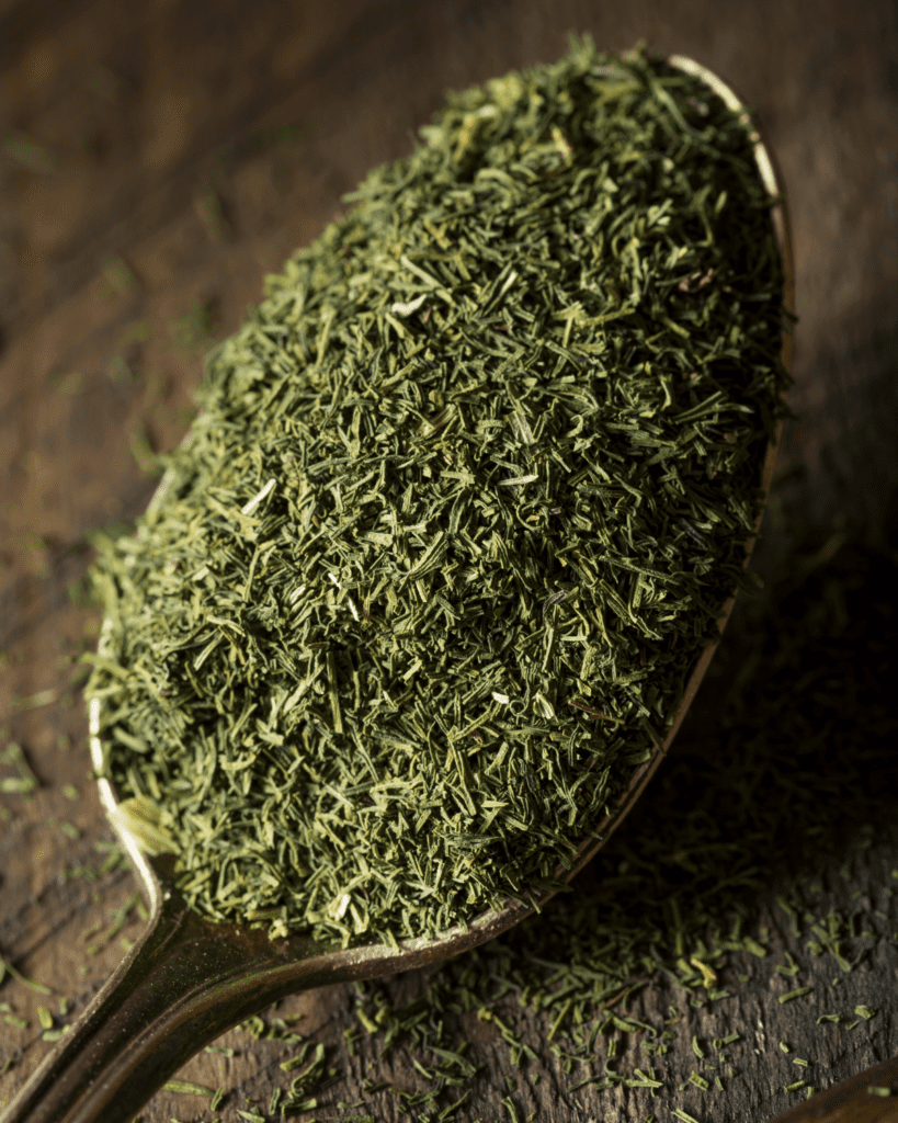 dill weed as a Chinese five spice powder substitute