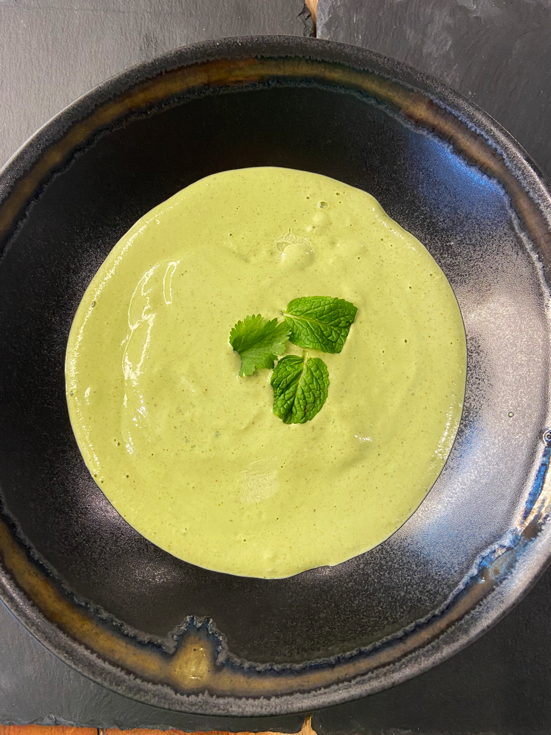 Cilantro Mint Vegan Crema : dairy free