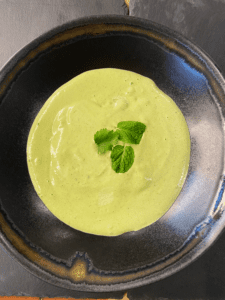 cilantro mint vegan crema