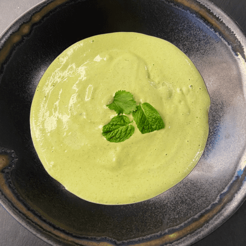 cilantro mint vegan crema