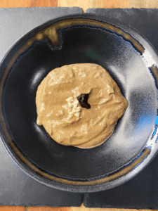 black garlic vegan crema