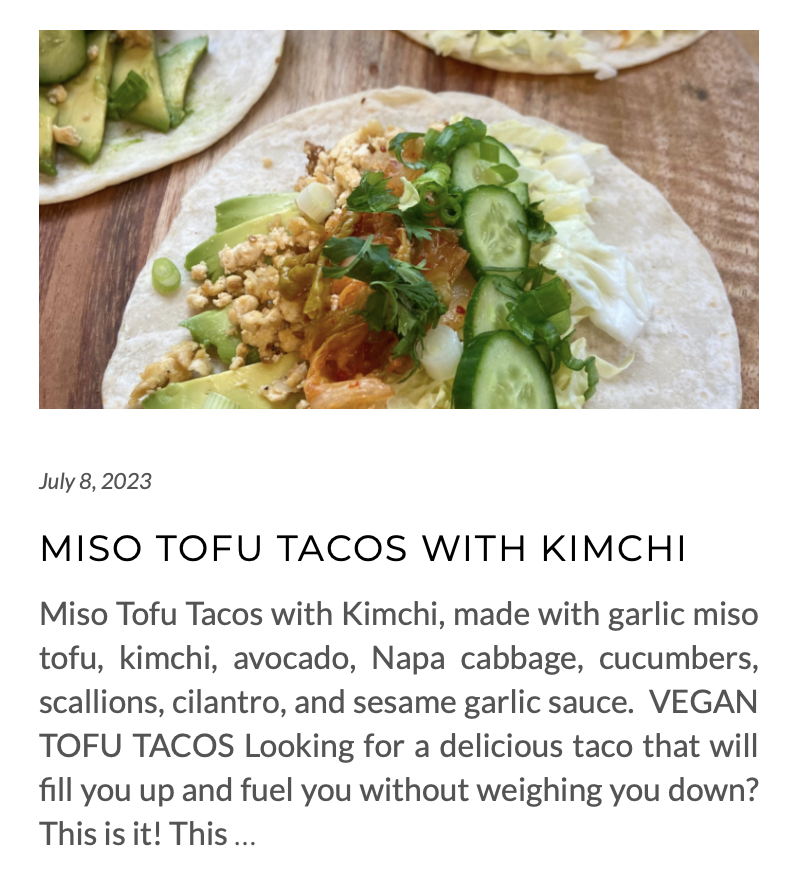 click for miso tofu tacos with kimchi