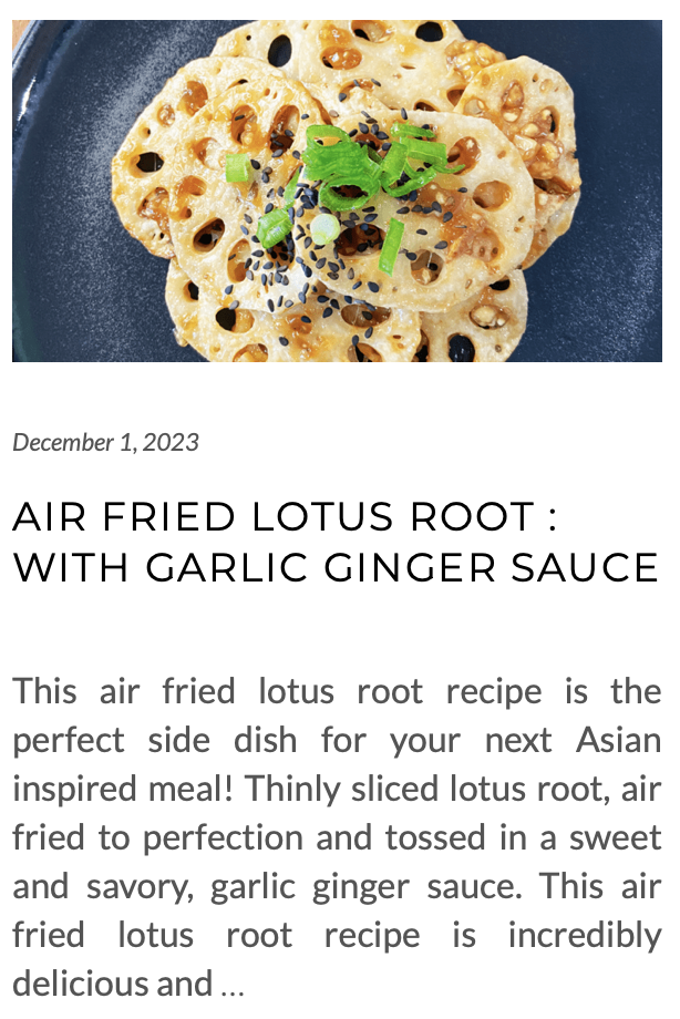 link to air fried lotus root recipe