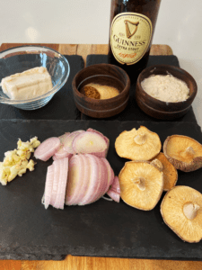 ingredients for vegan Guinness Gravy