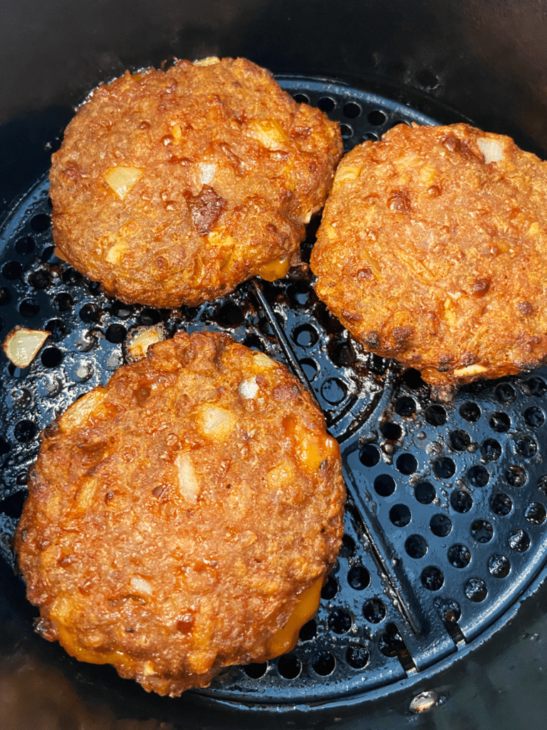 air fried beyond burger big mac slider