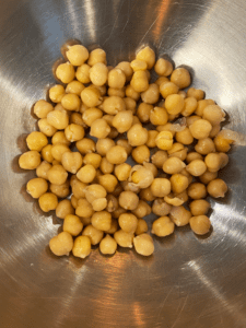 drained and rinsed chickpeas for curry chickpea stuffed air fryer Indian mushrooms recipe