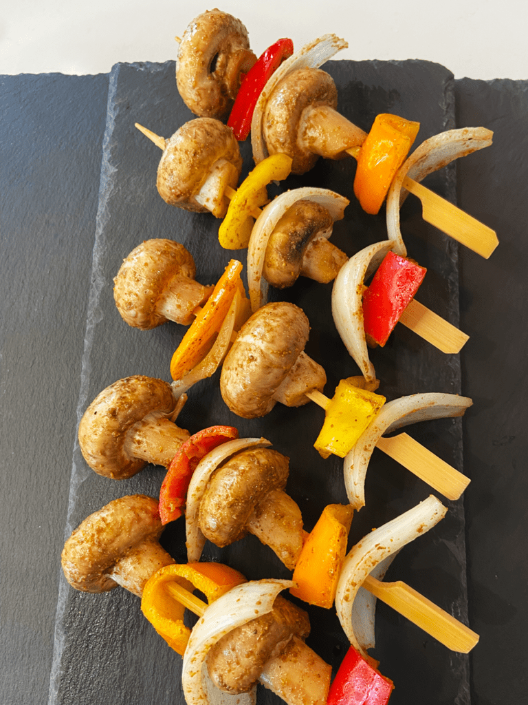 air fryer vegetable kabobs