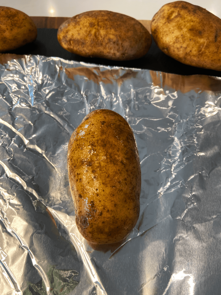 potato for vegan Irish loaded baked potato