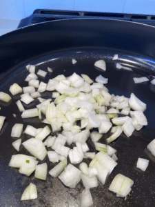 onions in skillet