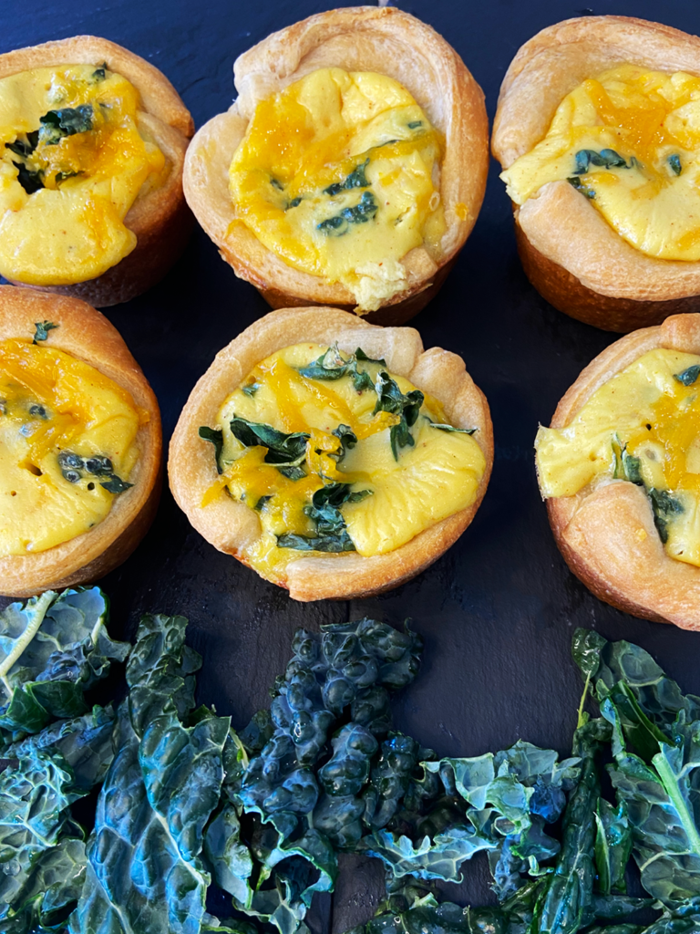 Easy Vegan Just Egg Quiche Cups Mini kale and cheddar Olive You So