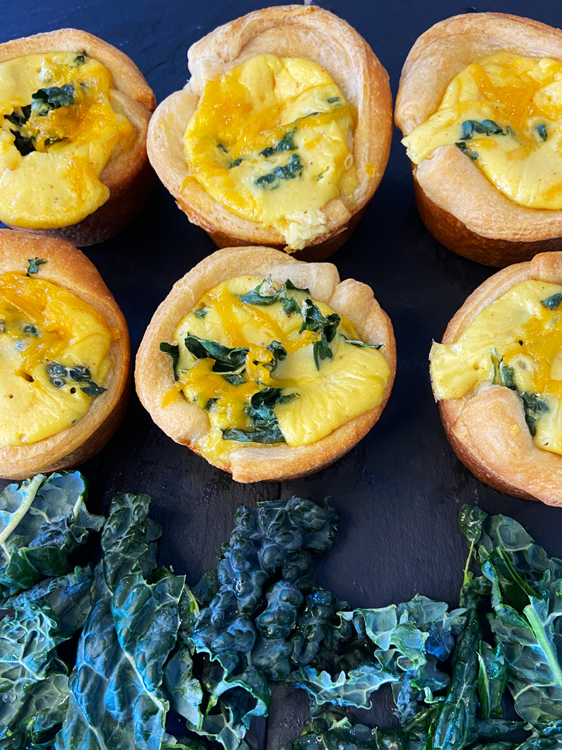 Easy Vegan Just Egg Quiche Cups – Mini kale and cheddar