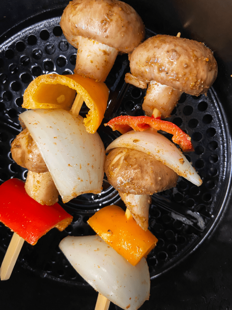 vegetable kabobs in air fryer