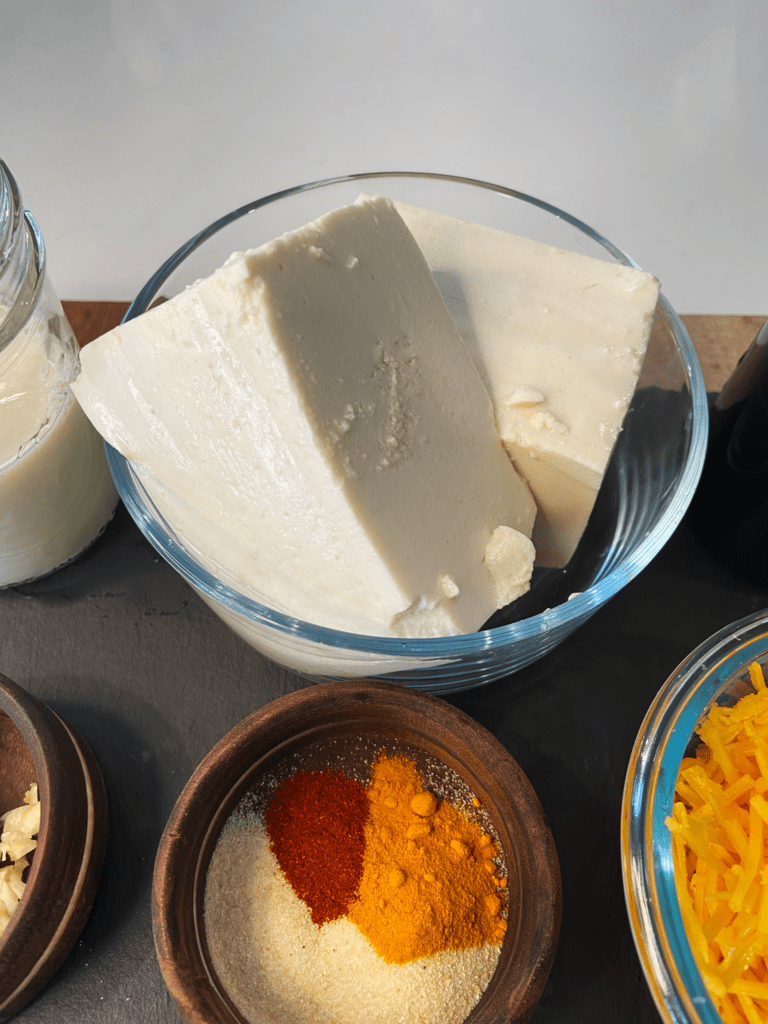 silken tofu for Guinness vegan cheese sauce 