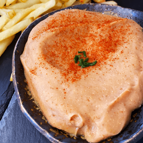 healthy vegan Big Mac sauce made with white beans