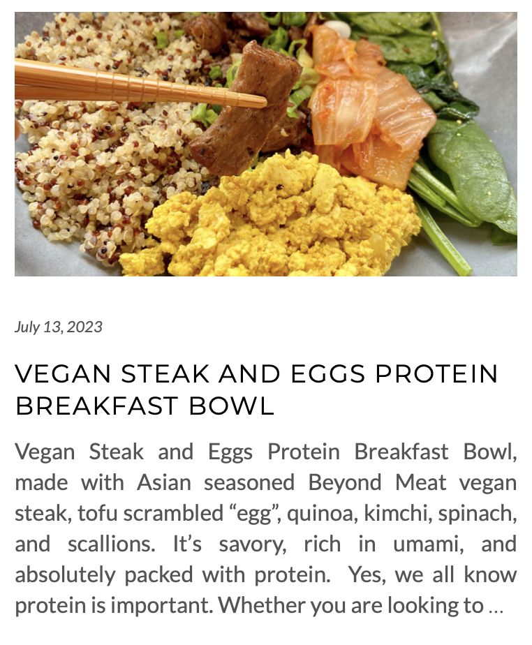 Link for vegan steak and eggs protein breakfast bowl recipe