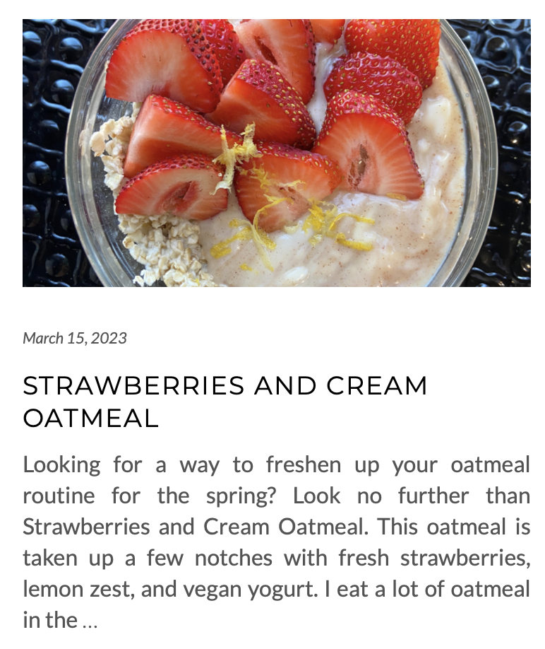 link for strawberries and cream oatmeal