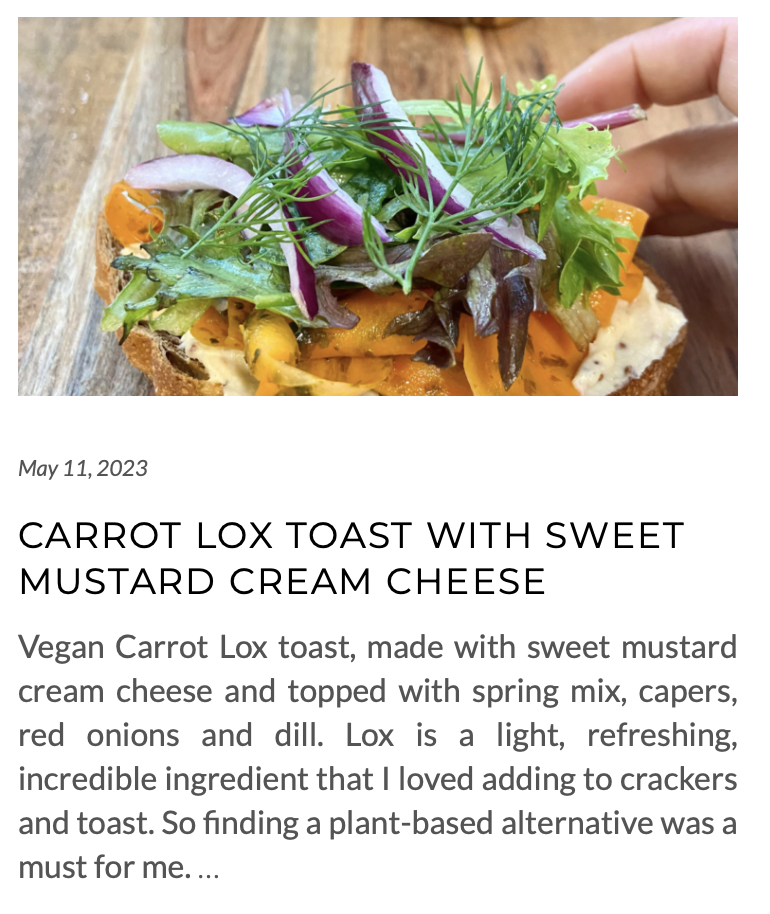 link for carrot lox toast 