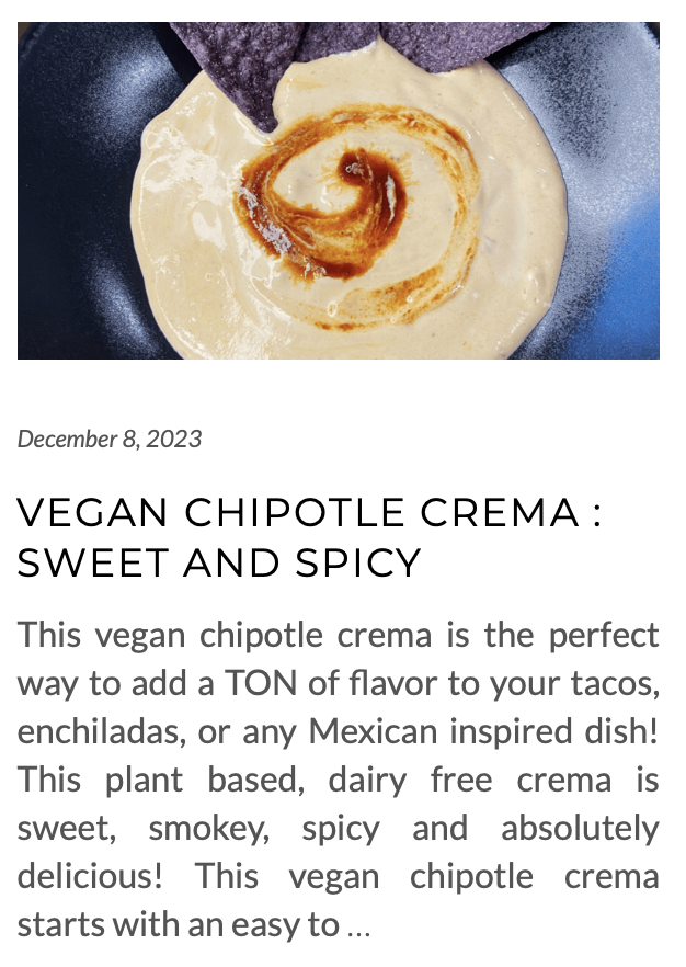 link for vegan chipotle crema
