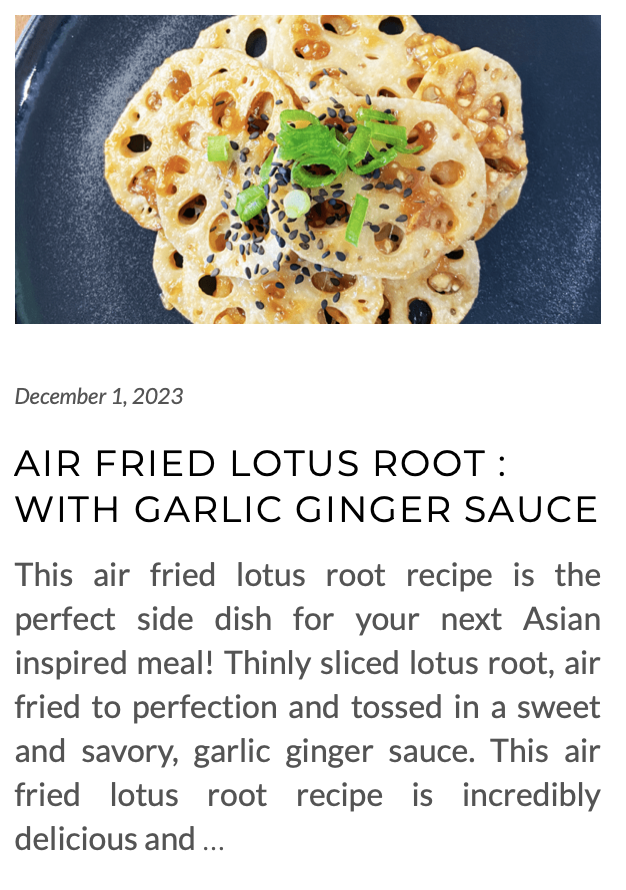 link to air fryer lotus root recipe