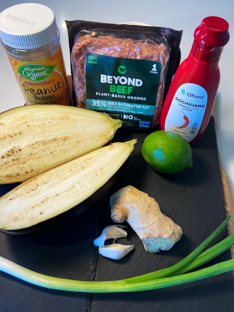 ingredients for Air Fryer Beyond Meatballs with vegan Gochujang Peanut Sauce