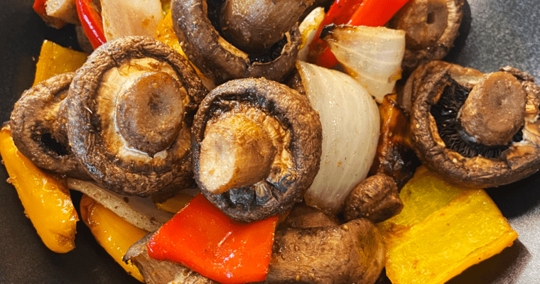 Air Fryer Masala Spiced Mushrooms : Easy Indian Recipe