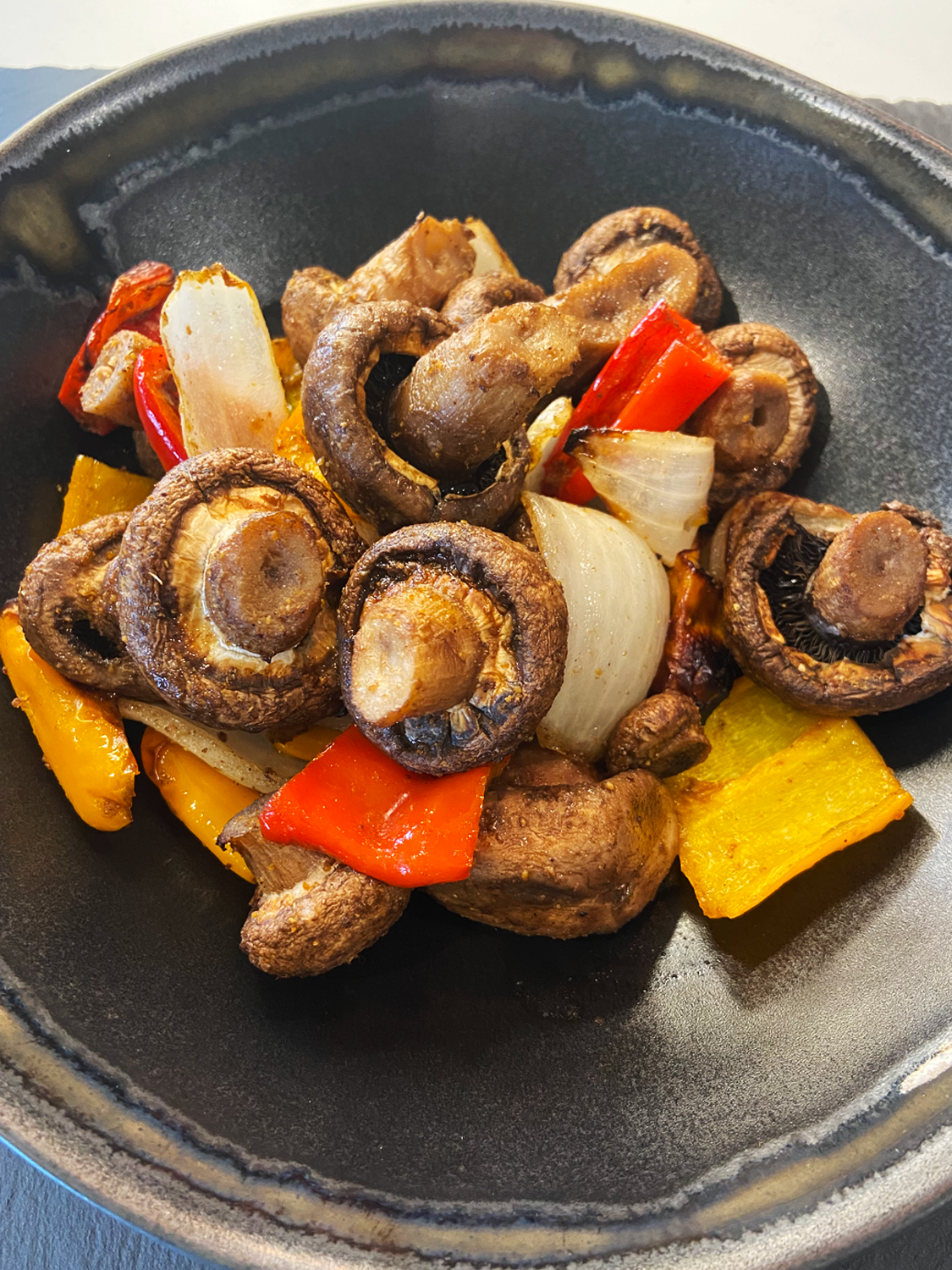 Air Fryer Masala Spiced Mushrooms : Easy Indian Recipe