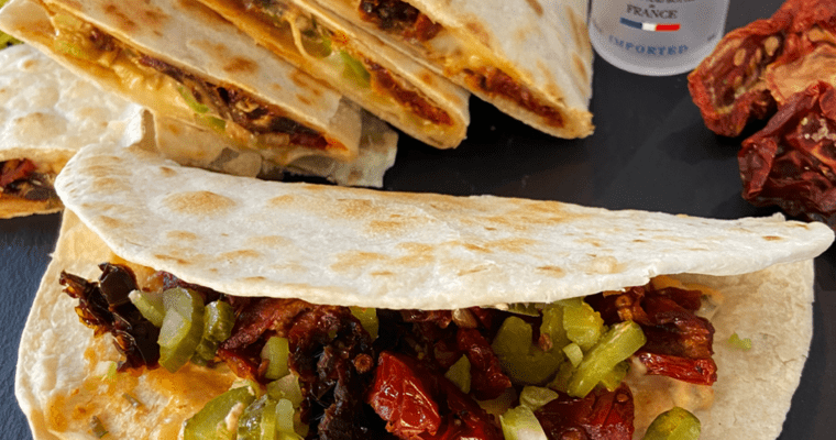 Vegan Bloody Mary Quesadillas