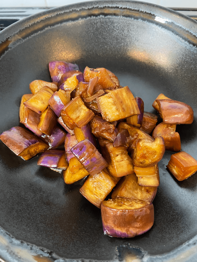 sautéed Japanese eggplant