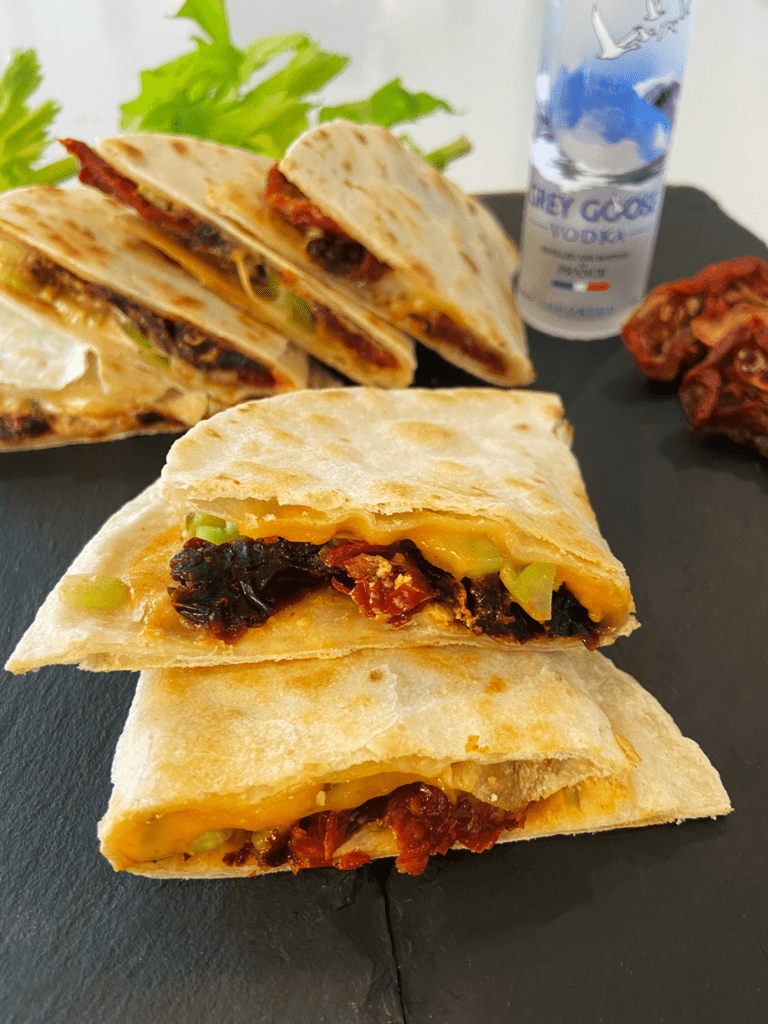 Vegan Bloody Mary Quesadillas