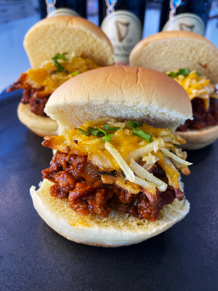 beyond meat beer sloppy Joe for St. Patrick's day