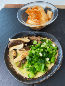 toppings for Gochujang Miso Udon Noodle Soup with Japanese Eggplant