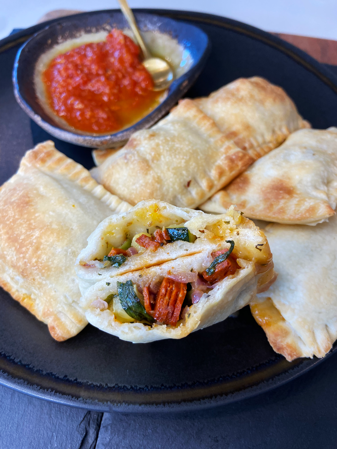 air fryer vegan hot pockets recipe : Italian hand pies