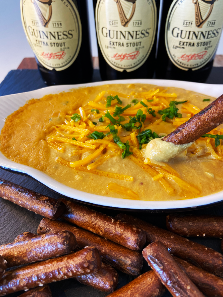 Guinness vegan cheese sauce for St. Patrick's day