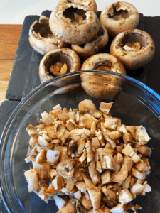 chopped mushroom stems for air fryer vegan crab stuffed mushrooms