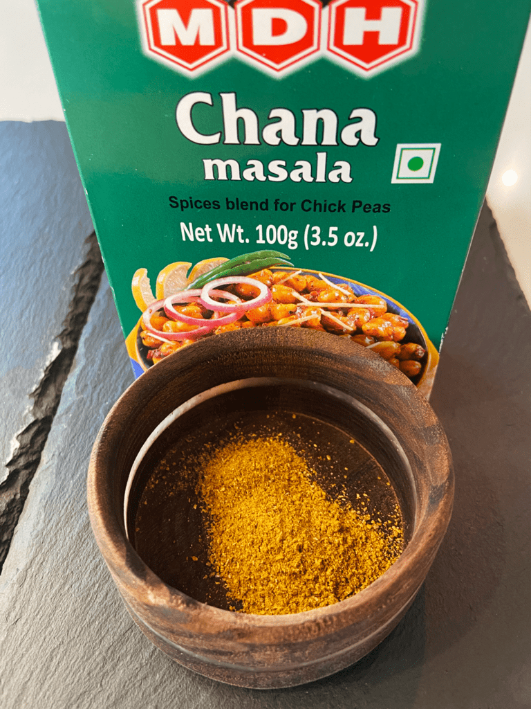 Chana Masala spice mix for Indian potato stuffed mushrooms