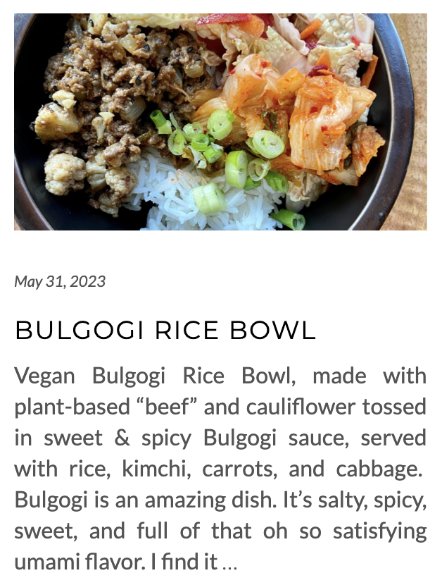 link for bulgogi rice bowls