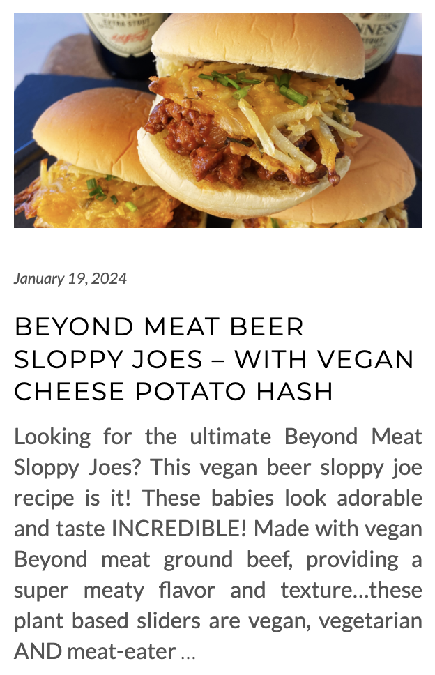 link for beyond meat beer sloppy joes