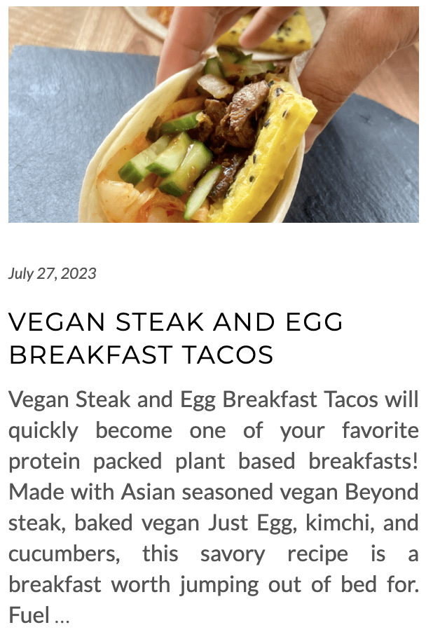 link for vegan steak and egg breakfast tacos