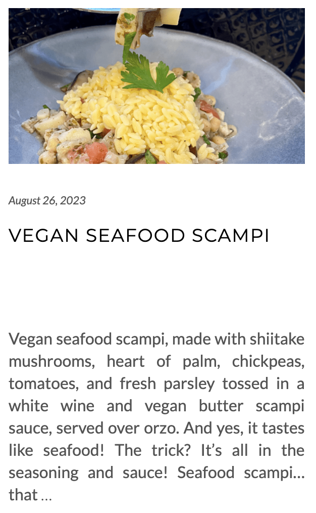 link for vegan seafood scampi