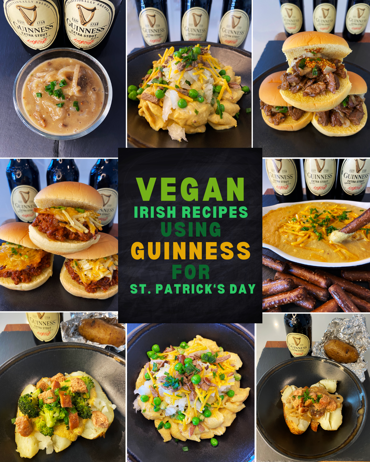 vegan Irish recipes using Guinness for St. Patrick’s Day