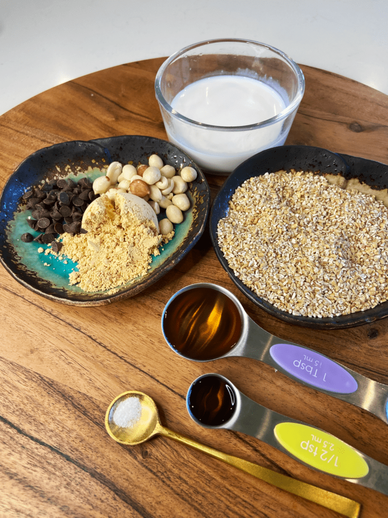 ingredients for snickers steel cut oats