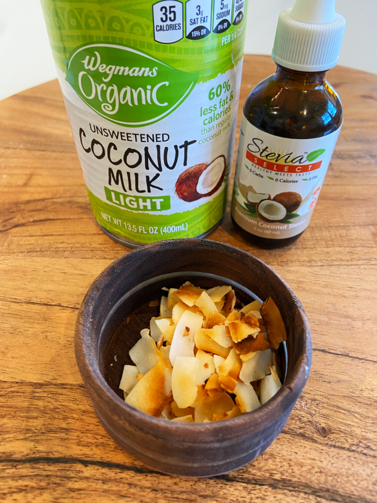 ingredients for coconut milk 