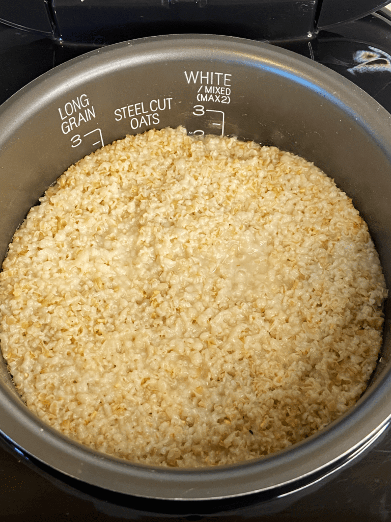 steel cut oats in rice cooker