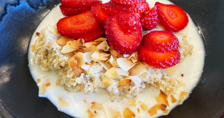 Toasted Coconut Steel Cut Oats Recipe