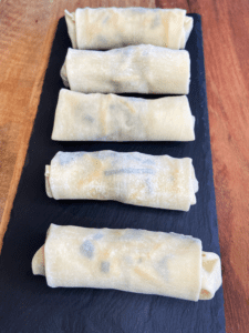 vegan Guinness beyond steak egg rolls wrapped