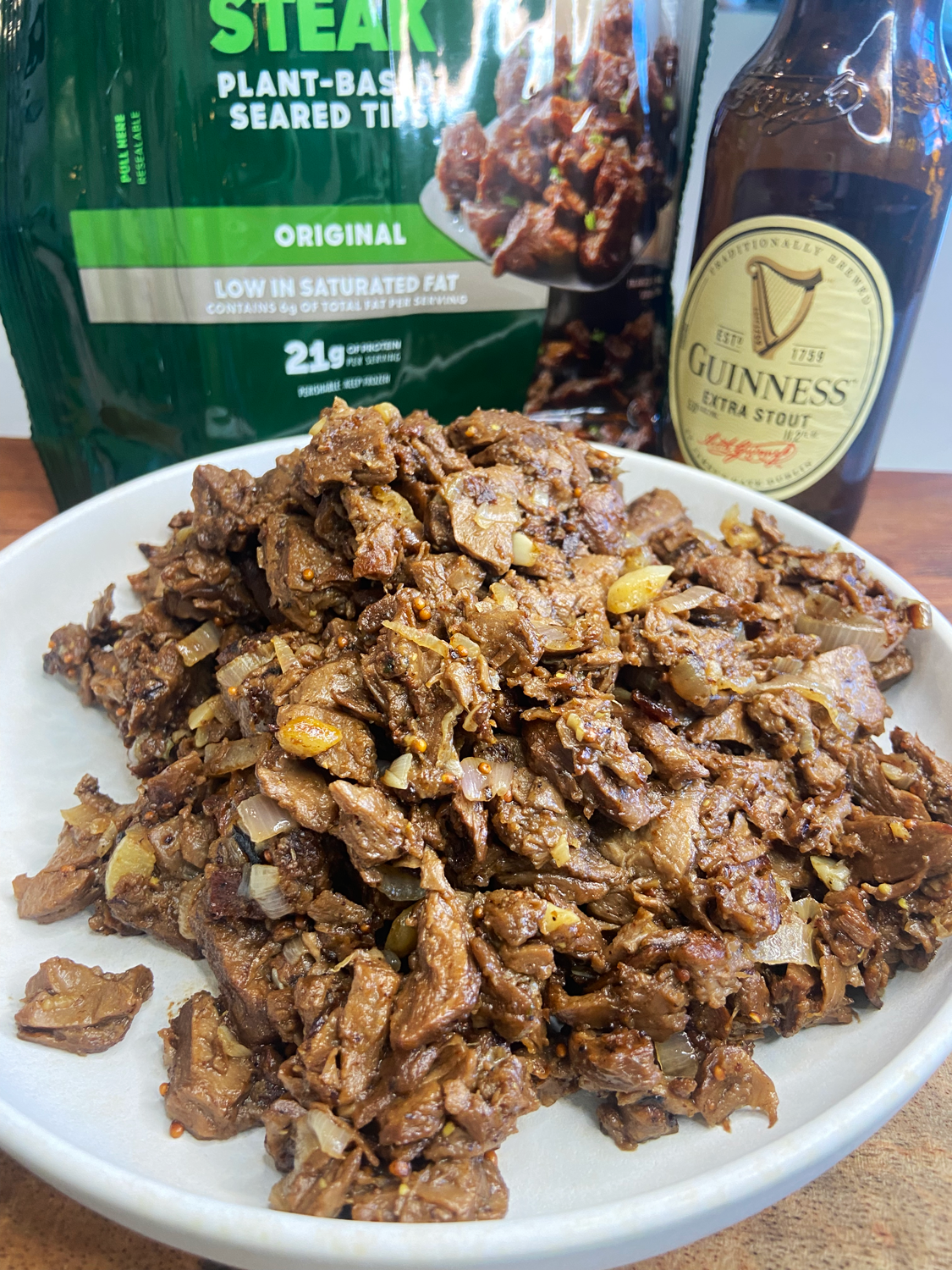 vegan guinness beyond steak tips