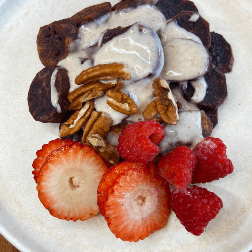 breakfast air fryer purple potatoes