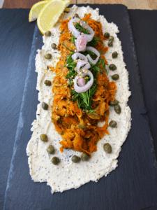 carrot lox vegan dip